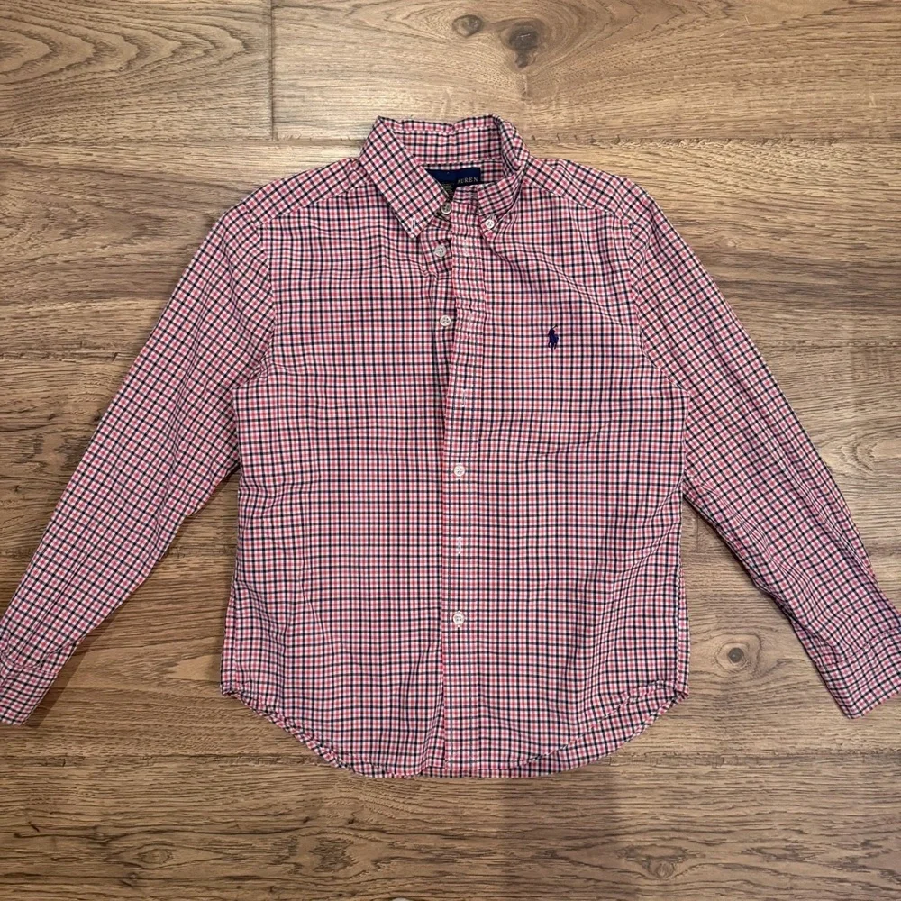 Ralph Lauren Boys Cotton Button Up M 10-12 NWOT